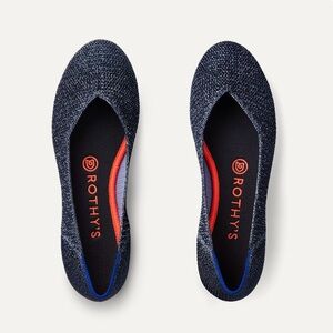 EUC/Like-New Rothy’s Metallic Lattice Stitch Flats